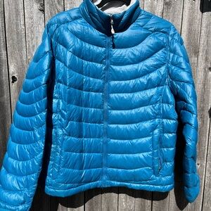 Women’s XL Lands' End Down Blue Puffer Jacket